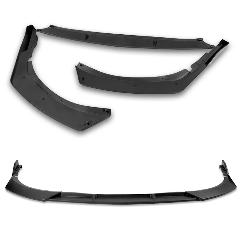 For 2021-2024 Toyota Camry SE Matt Black 3pcs Front Bumper Splitter Spoiler Lip - Image 4