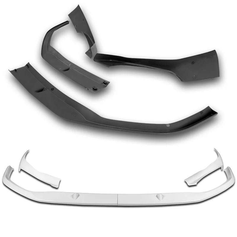 For 2021-2023 BMW 5-Series G30 M-Sport Painted White Front Bumper Splitter Spoiler Lip 3PCS - Image 4