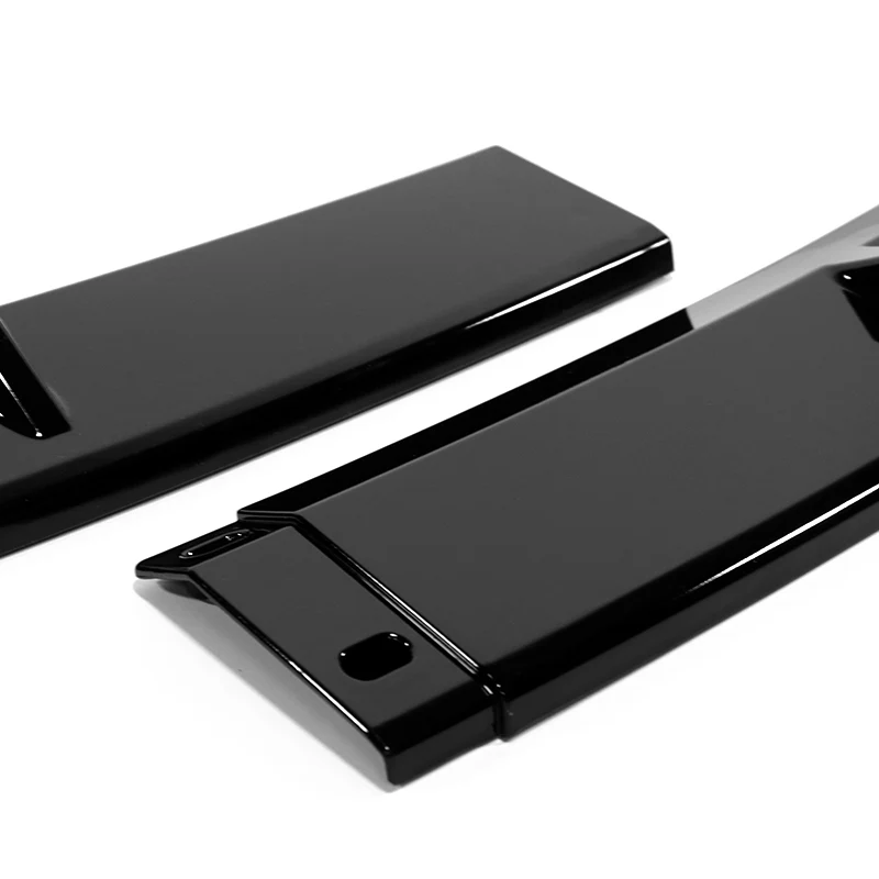 For 2021-2023 BMW 5-Series G30 M-Sport Painted Black Front Bumper Splitter Spoiler Lip 3PCS - Image 2