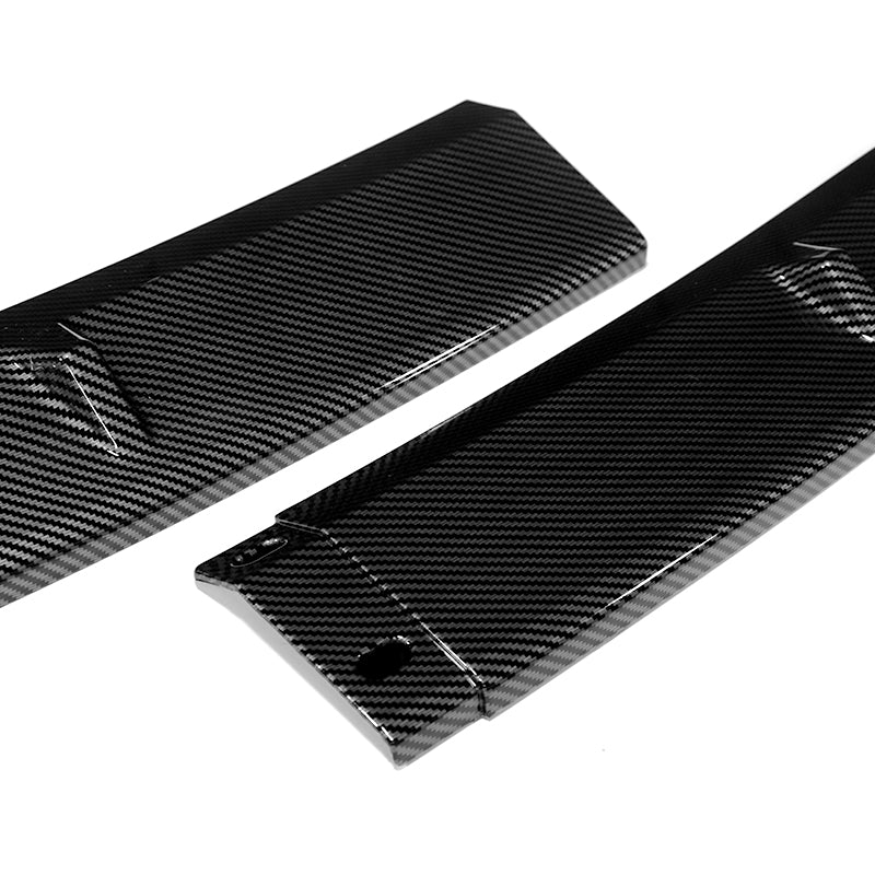 For 2021-2023 BMW 5-Series G30 M-Sport Carbon Look Front Bumper Splitter Spoiler Lip 3PCS - Image 2