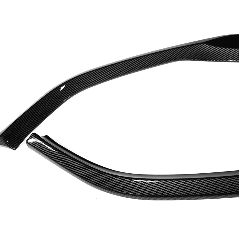 For 2021-2023 BMW 5-Series G30 M-Sport Carbon Look Front Bumper Splitter Spoiler Lip 3PCS - Image 3