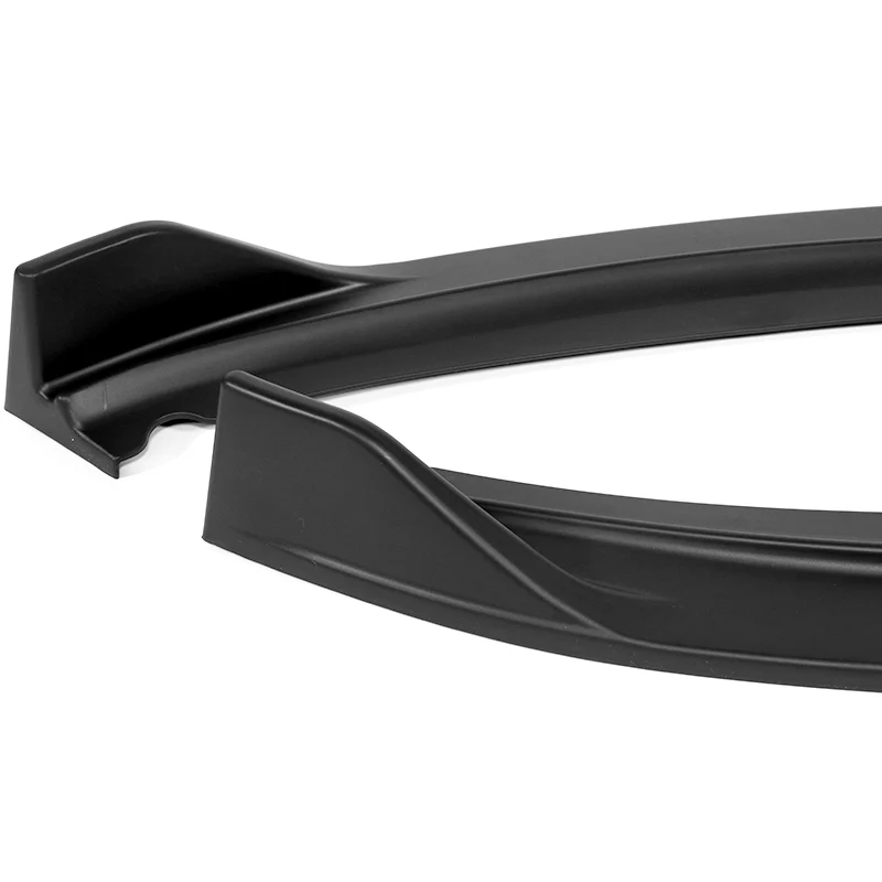 For 2012-2014 Ford Focus ST MK3 GT-Style Unpainted Matte Black Front Bumper Splitter Spoiler Lip 3PCS - Image 3