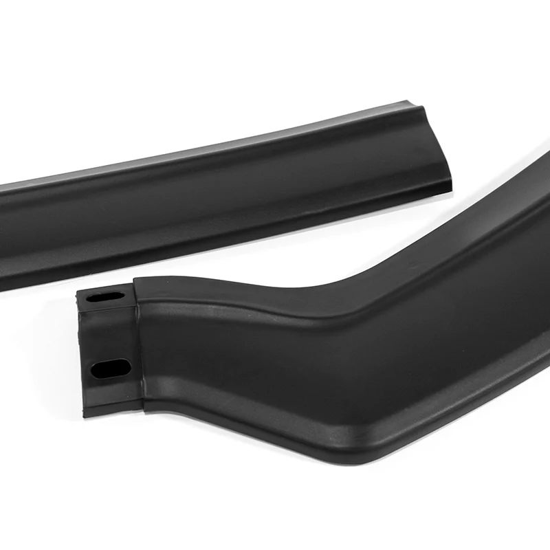 For 2021-2025 Ford Mustang Mach-E GT 3-PCS Matt Black Front Bumper Body Spoiler Lip - Image 2