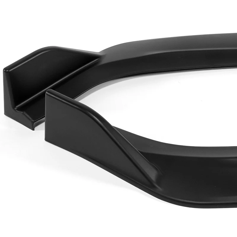 For 2021-2025 Ford Mustang Mach-E GT 3-PCS Matt Black Front Bumper Body Spoiler Lip - Image 3