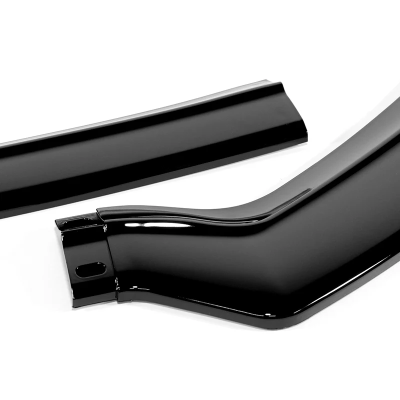 For 2021-2025 Ford Mustang Mach-E GT 3-PCS Painted Black Front Bumper Body Spoiler Lip - Image 2