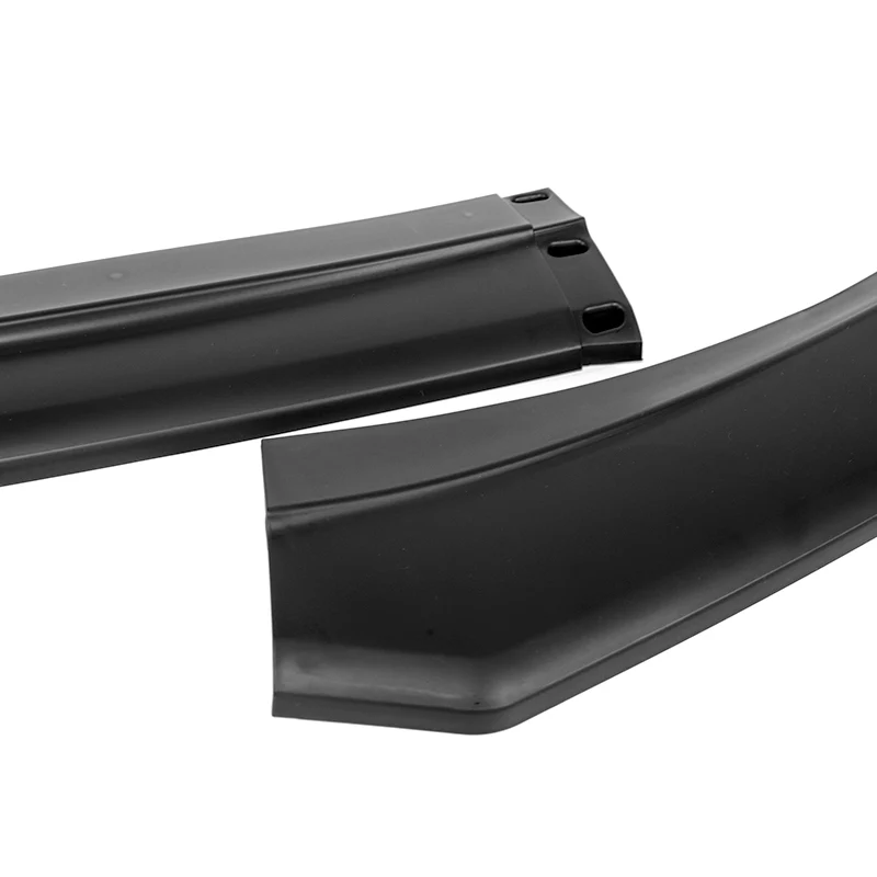 For 2021-2025 Ford Mustang Mach-E GT-Style 3-PCs Matt Black Front Bumper Spoiler Lip - Image 2