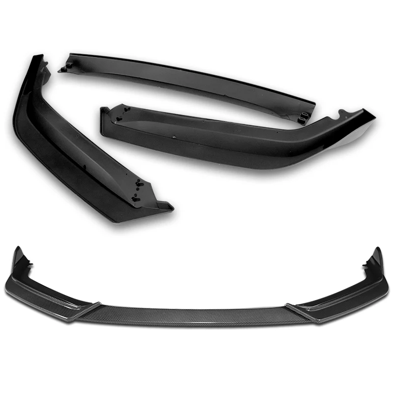 For 2021-2022 Honda Accord Sedan 3-PCS Carbon Style Front Bumper Spoiler Splitter Lip - Image 4