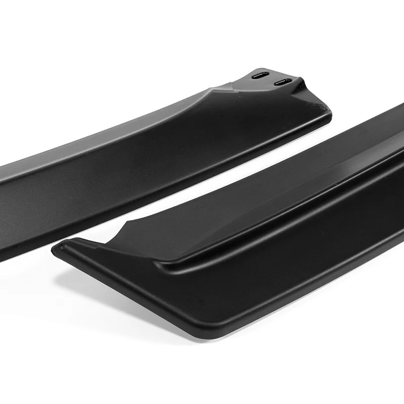 For 2021-2022 Honda Accord Sedan 3-PCS Matt Black Front Bumper Spoiler Splitter Lip - Image 2