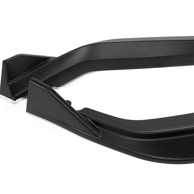 For 2021-2022 Honda Accord Sedan 3-PCS Matt Black Front Bumper Spoiler Splitter Lip - Image 3