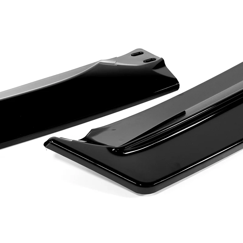 For 2021-2022 Honda Accord Sedan 3-PCS Painted Black Front Bumper Spoiler Splitter Lip - Image 2