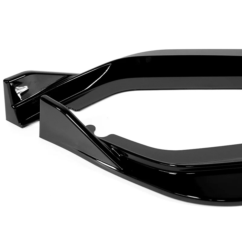For 2021-2022 Honda Accord Sedan 3-PCS Painted Black Front Bumper Spoiler Splitter Lip - Image 3