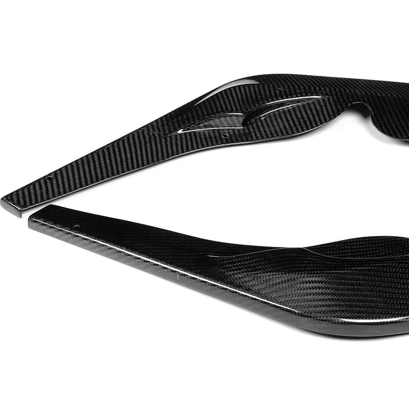 For 2019-2026 Toyota GR Supra A90 Carbon Fiber Front Bumper Body Splitter Spoiler Lip 3PCS - Image 2