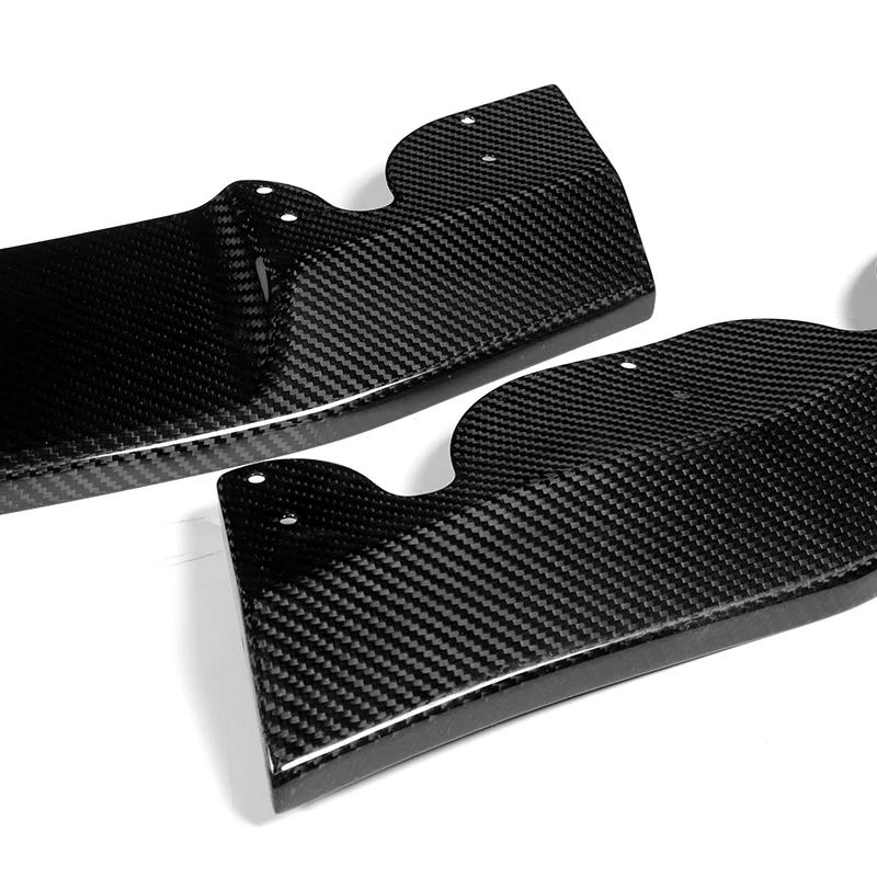 For 2019-2026 Toyota GR Supra A90 Carbon Fiber Front Bumper Body Splitter Spoiler Lip 3PCS - Image 3