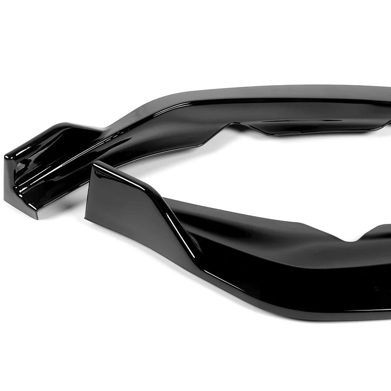 For 2021-2023 Toyota Sienna LE XLE MP-Style Painted BLACK  3-Pcs Front Bumper Spoiler Lip - Image 3