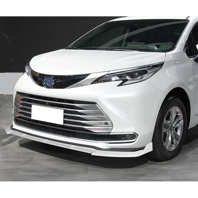 For 2021-2023 Toyota Sienna LE XLE MP-Style Painted WHITE 3-Pcs Front Bumper Spoiler Lip - Image 5