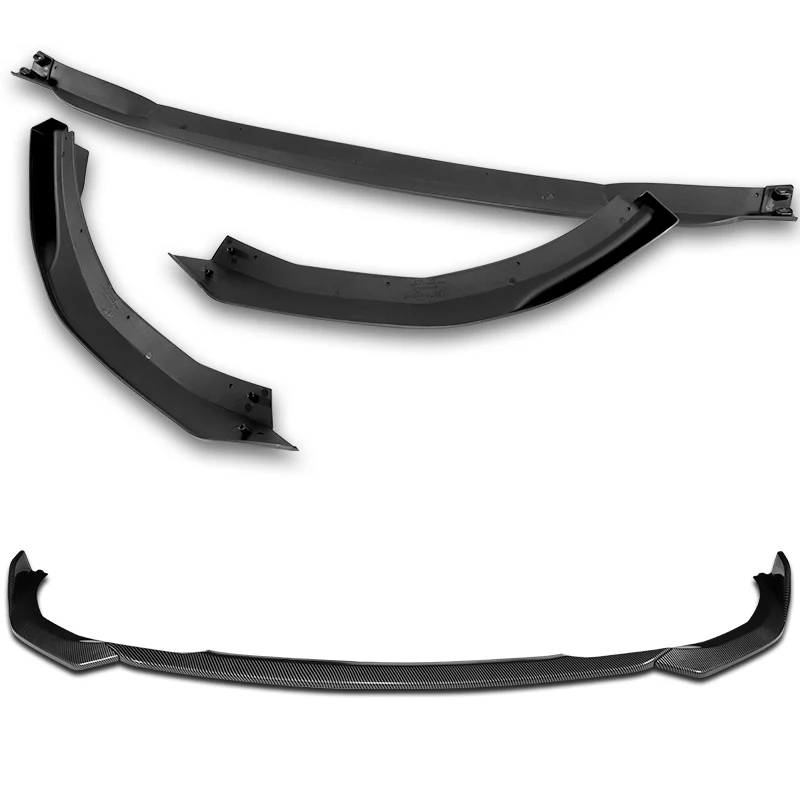 For 2022-2025 BMW 2-Series Coupe G42 M-Sport 3-PCS Carbon Painted Front Bumper Lip - Image 4