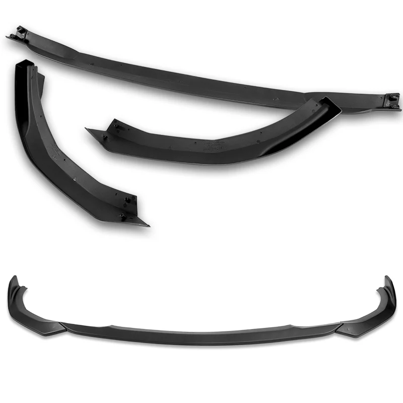 For 2022-2025 BMW 2-Series Coupe G42 M-Sport 3-PCS  Matt Black Front Bumper Spoiler Lip - Image 4