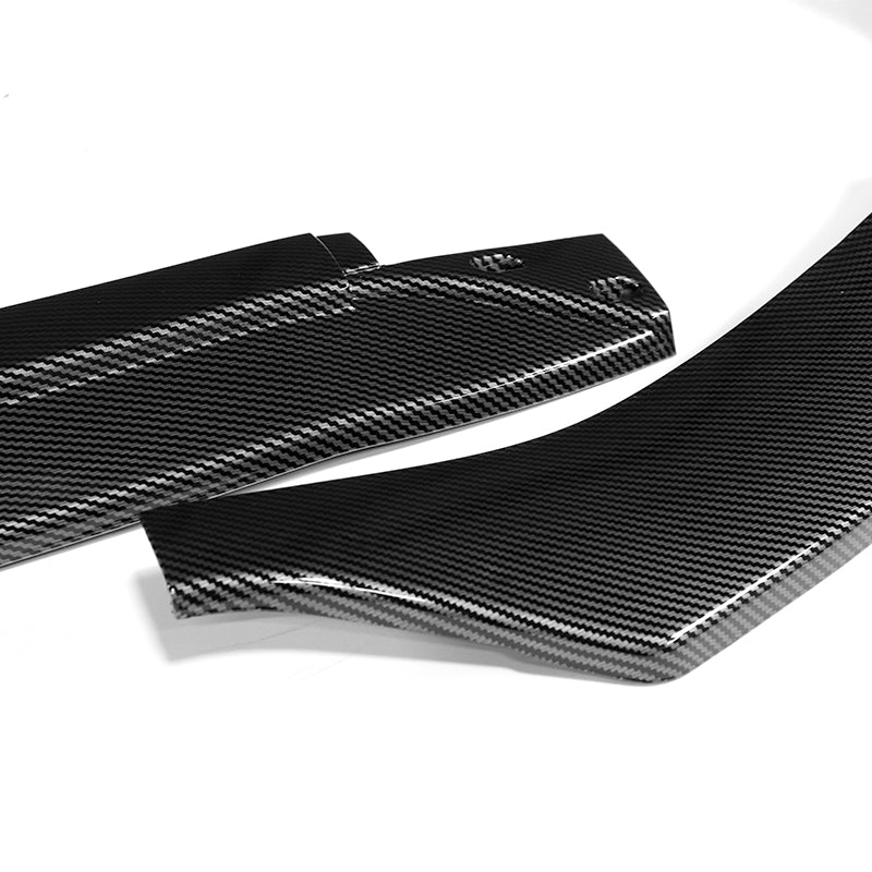 For 2022-2025 Mercedes C-Class W206 AMG Line Carbon Look Front Bumper Splitter Spoiler Lip 3PCS - Image 2