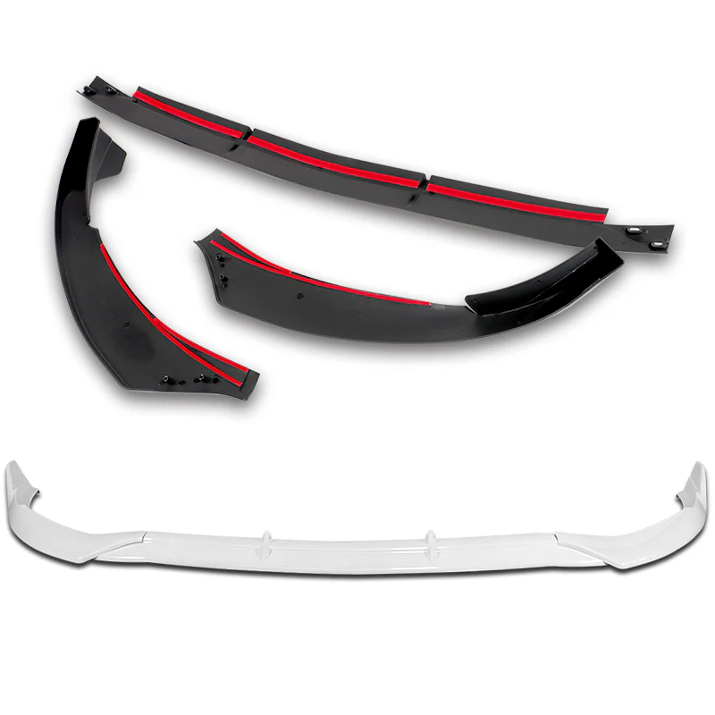 For 2022-2025 Mercedes C-Class W206 AMG Line Painted White Front Bumper Splitter Spoiler Lip 3PCS - Image 4