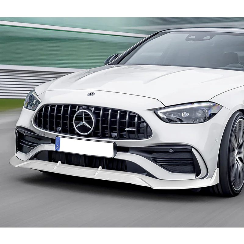 For 2022-2025 Mercedes C-Class W206 AMG Line Painted White Front Bumper Splitter Spoiler Lip 3PCS - Image 5
