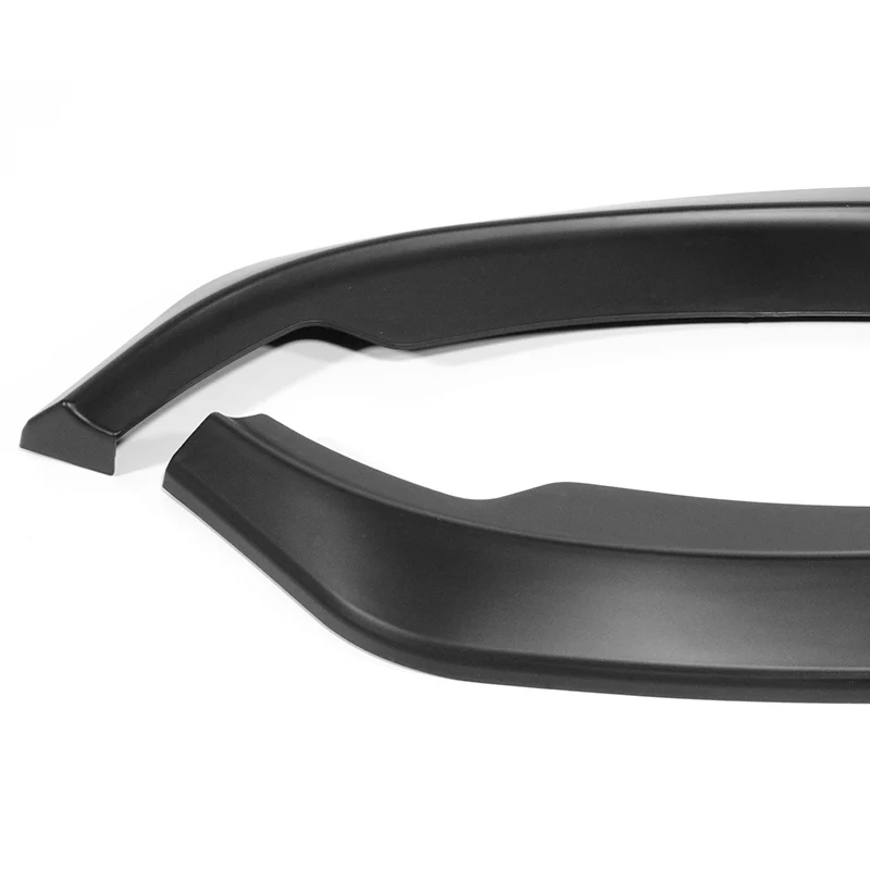 For 2007-2010 BMW 3-Series E92 E93 M-Style Unpainted Matte Black Front Bumper Splitter Spoiler Lip 3PCS - Image 2