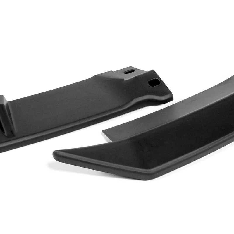 For 2007-2010 BMW 3-Series E92 E93 M-Style Unpainted Matte Black Front Bumper Splitter Spoiler Lip 3PCS - Image 3