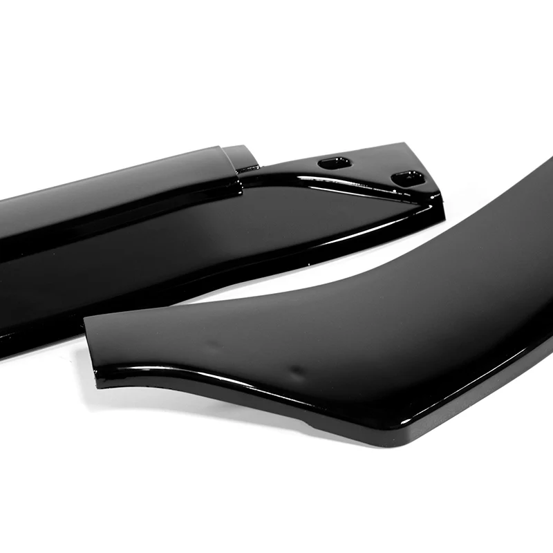 For 2022-2025 Mercedes C-Class W206 AMG Line Painted Black Front Bumper Splitter Spoiler Lip 3PCS - Image 2