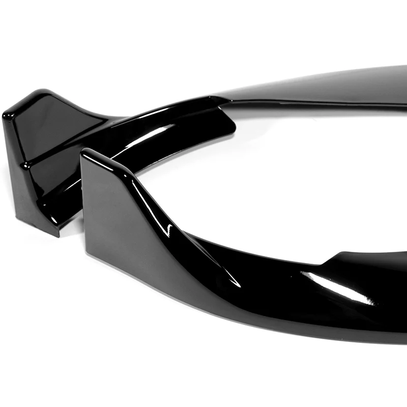 For 2022-2025 Mercedes C-Class W206 AMG Line Painted Black Front Bumper Splitter Spoiler Lip 3PCS - Image 3