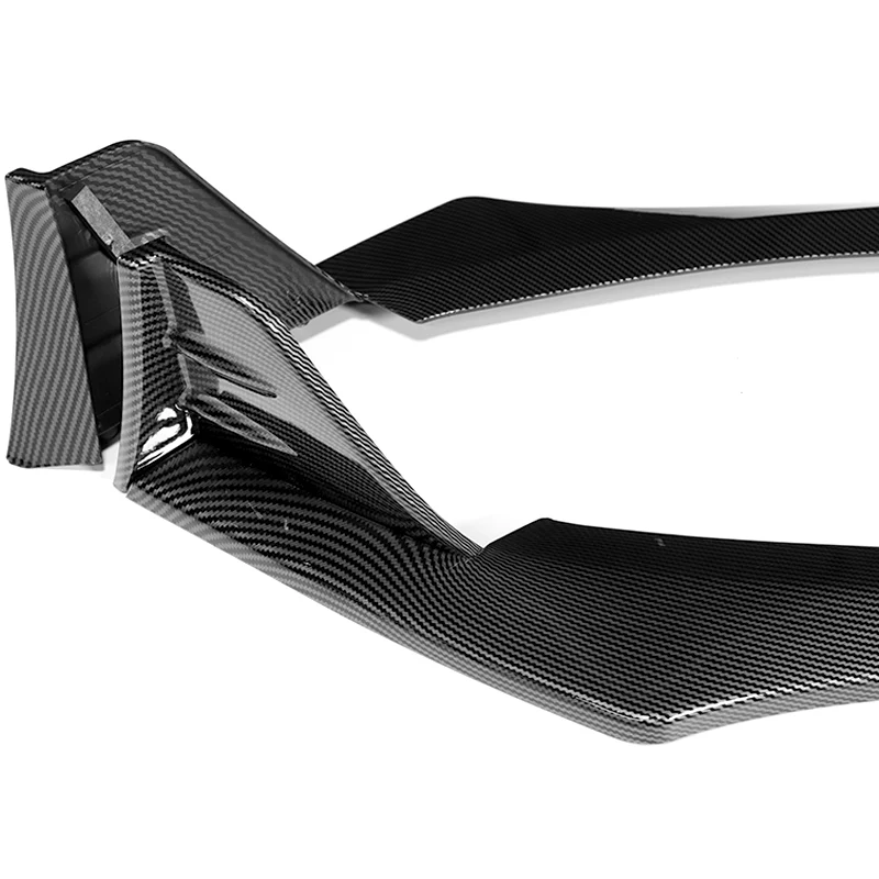 For 2022-2024 Subaru BRZ ST-Style 3-PCS Carbon Look Front Bumper Spoiler Splitter Lip - Image 3