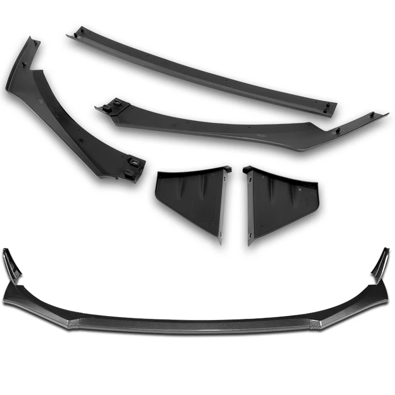 For 2022-2024 Subaru BRZ ST-Style 3-PCS Carbon Look Front Bumper Spoiler Splitter Lip - Image 4