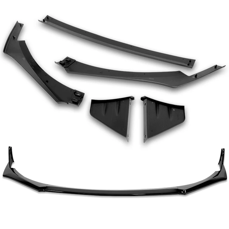 For 2022-2024 Subaru BRZ ST-Style 3-PCS Painted BLACK Front Bumper Spoiler Splitter Lip - Image 4