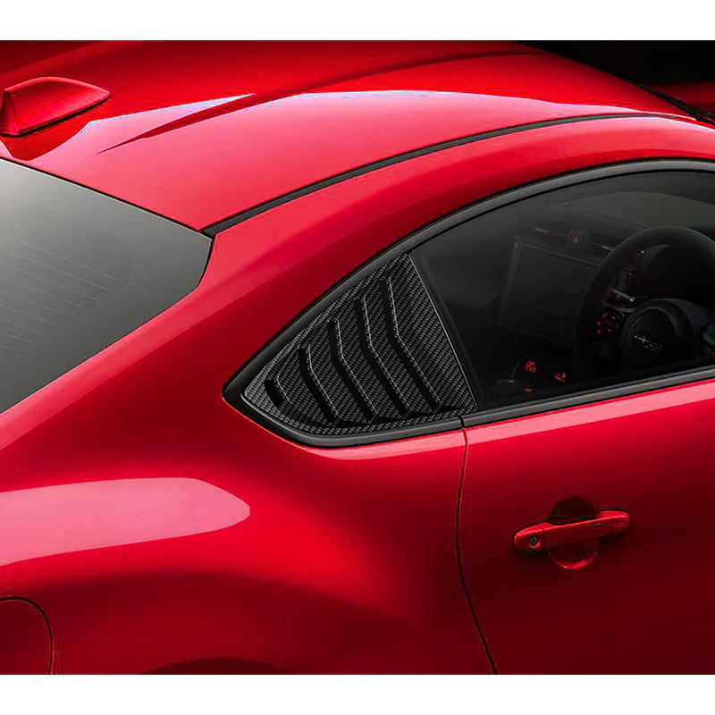 For 2022-2024 Subaru BRZ/Toyota GR86 Carbon Side Window Louvers Scoop Cover Vent - Image 4