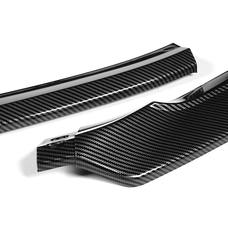 For 2022-2025 Subaru WRX ST-Style 3-PCS Carbon Look Front Bumper Spoiler Splitter Lip - Image 2