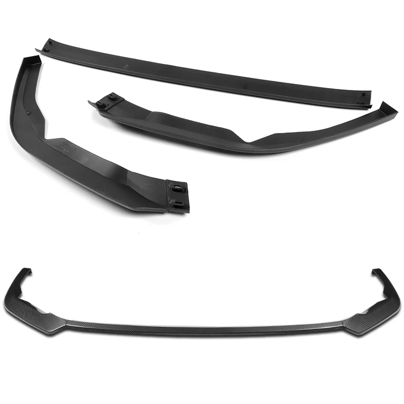 For 2022-2025 Subaru WRX ST-Style 3-PCS Carbon Look Front Bumper Spoiler Splitter Lip - Image 4