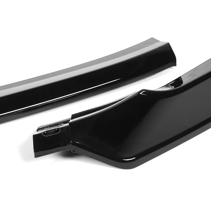 For 2022-2025 Subaru WRX ST-Style 3-PCS  Painted BLACK Front Bumper Spoiler Splitter Lip - Image 2