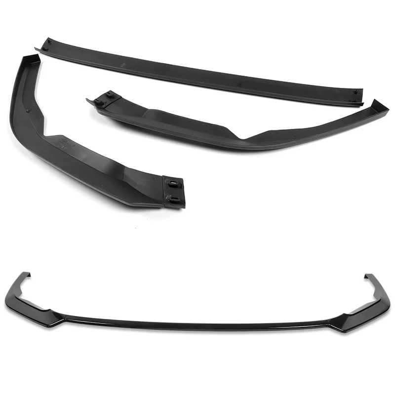 For 2022-2025 Subaru WRX ST-Style 3-PCS  Painted BLACK Front Bumper Spoiler Splitter Lip - Image 4