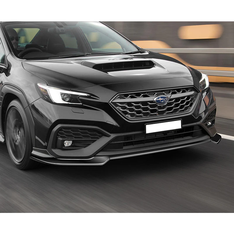 For 2022-2025 Subaru WRX ST-Style 3-PCS  Painted BLACK Front Bumper Spoiler Splitter Lip - Image 5