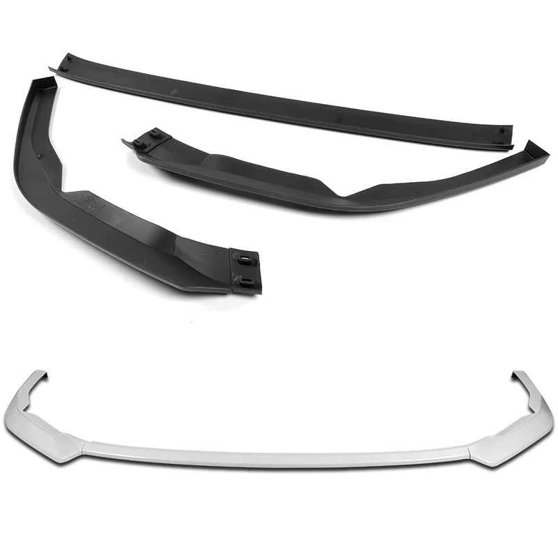 For 2022-2025 Subaru WRX ST-Style 3-PCS Painted WHITE Front Bumper Spoiler Splitter Lip - Image 4