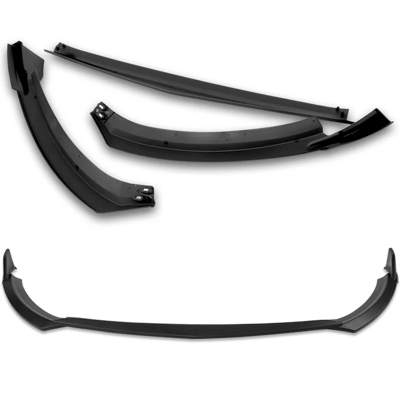 For 2022-2024 Toyota GR86 ST-Style 3-PCS Matt Black Front Bumper Spoiler Splitter Lip - Image 4