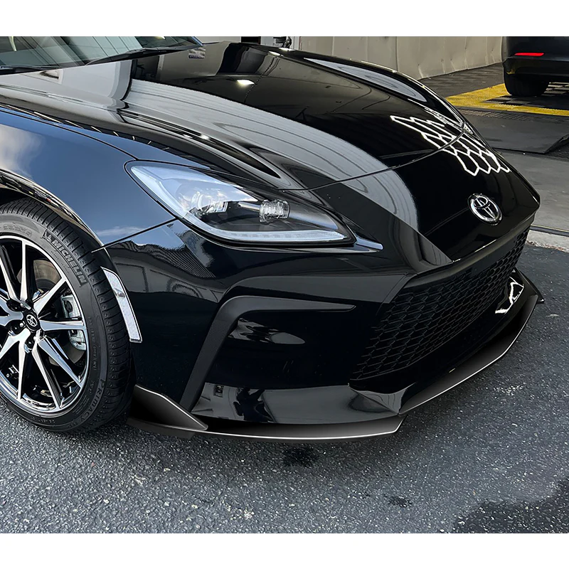For 2022-2024 Toyota GR86 ST-Style 3-PCS Painted BLK Front Bumper Spoiler Splitter Lip - Image 5