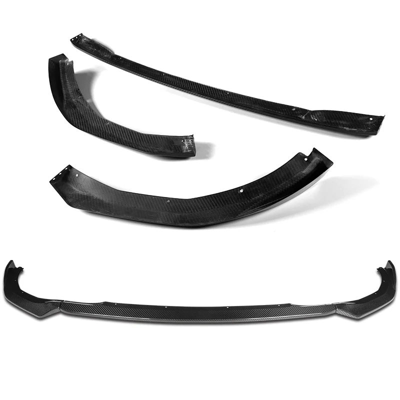 For 2022-2025 BMW 2-Series Coupe G42 M-Sport Carbon Fiber Front Bumper Body Splitter Spoiler Lip 3PCS - Image 5