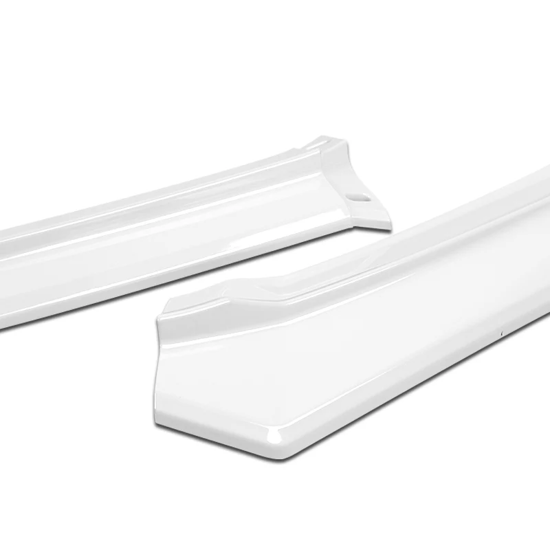 For 2022-2024 Honda Civic Sedan 11Th Painted White Front Bumper Splitter Spoiler Lip 3PCS - Image 2