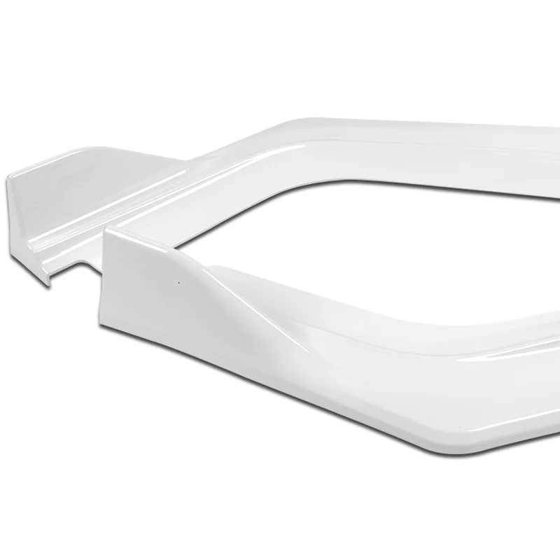 For 2022-2024 Honda Civic Sedan 11Th Painted White Front Bumper Splitter Spoiler Lip 3PCS - Image 3