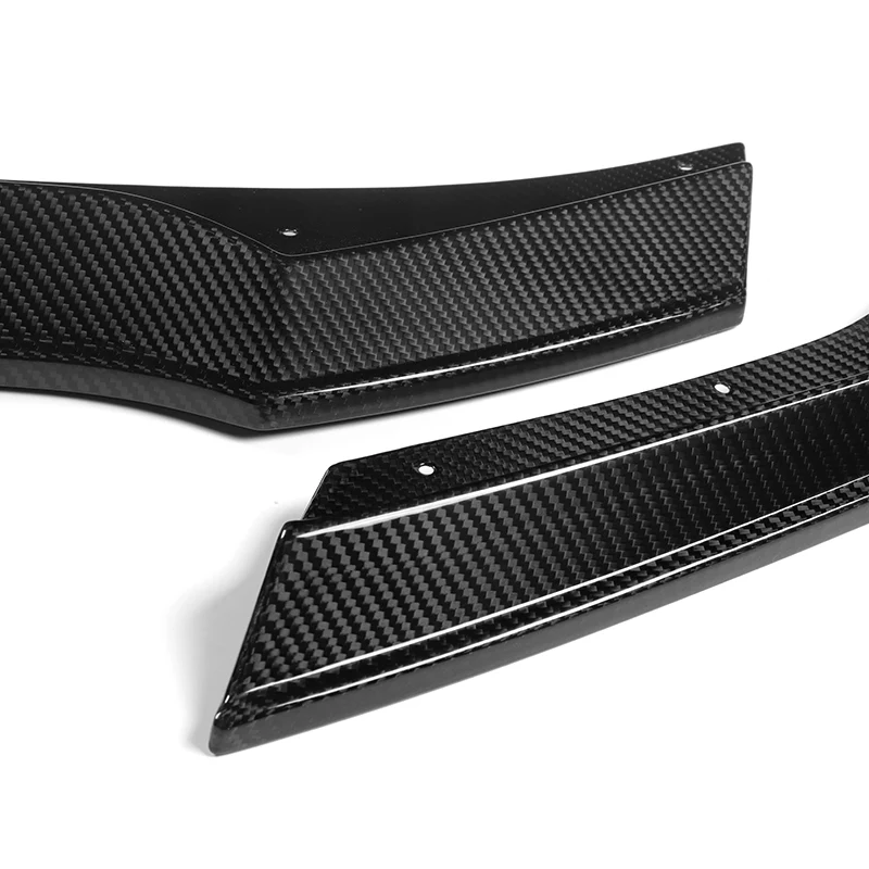 For 2022-2024 Subaru BRZ ST-Style Real Carbon Fiber Front Bumper Splitter Spoiler Lip 3PCS - Image 2