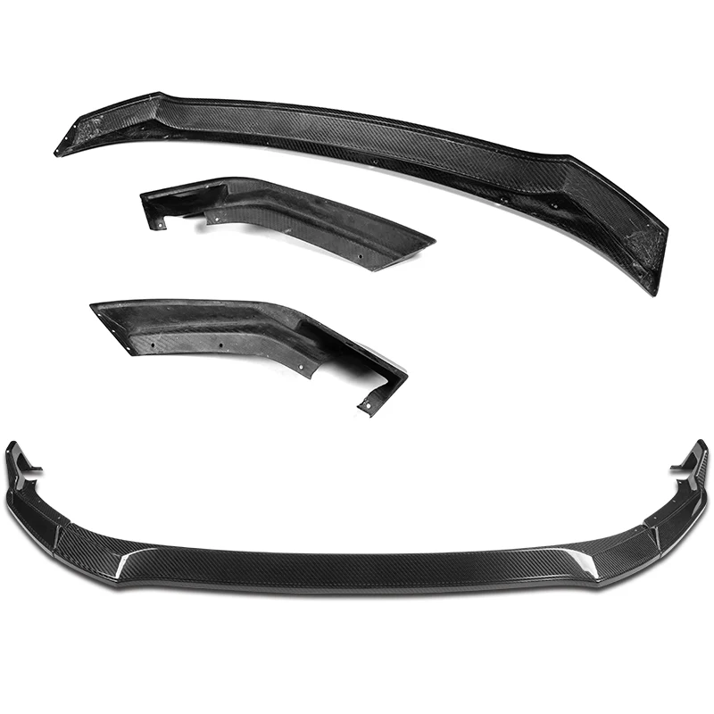 For 2022-2024 Subaru BRZ ST-Style Real Carbon Fiber Front Bumper Splitter Spoiler Lip 3PCS - Image 4