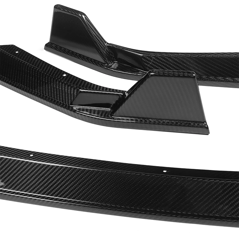 For 2022-2024 Subaru BRZ ST-Style Real Carbon Fiber Front Bumper Splitter Spoiler Lip 3PCS - Image 5