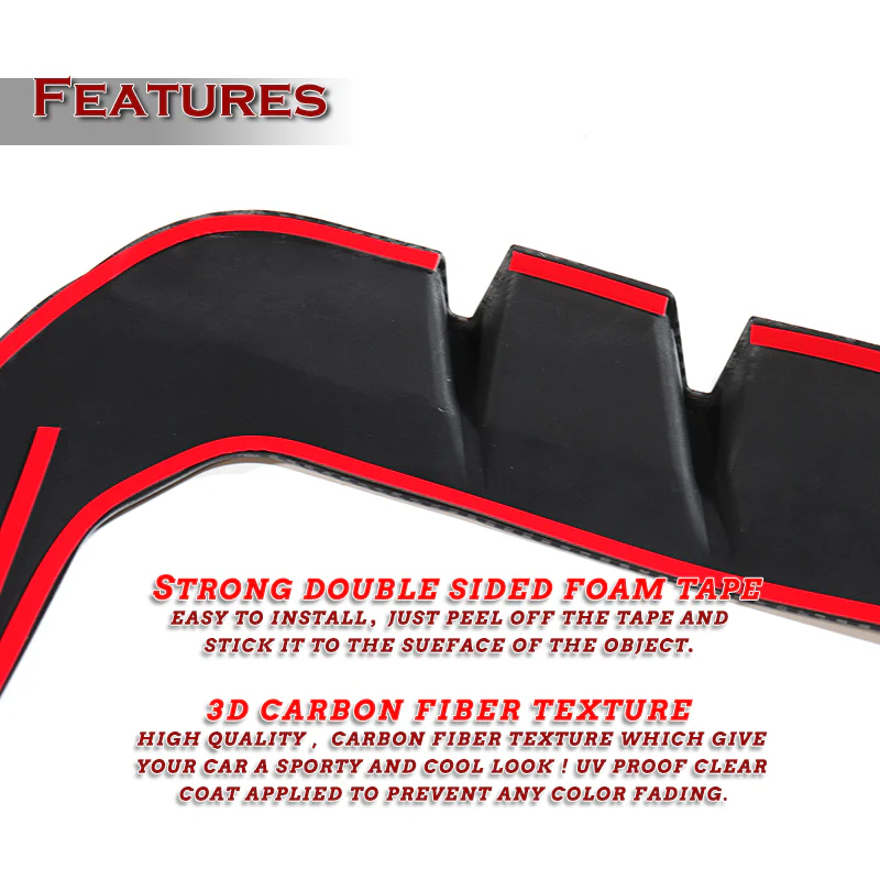 For 2022 – 2024 Subaru BRZ / Toyota GR86 ABS Side Sport Fender Vent Garnish Trim -Carbon Fiber Look - Image 3