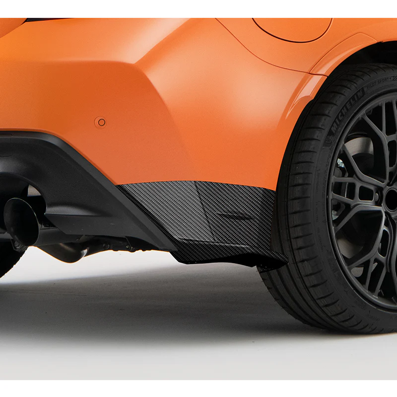 For 2022-2024 Subaru BRZ / Toyota GR86 ST-Style Carbon Look Rear Bumper Lip Apron 2PCS - Image 2