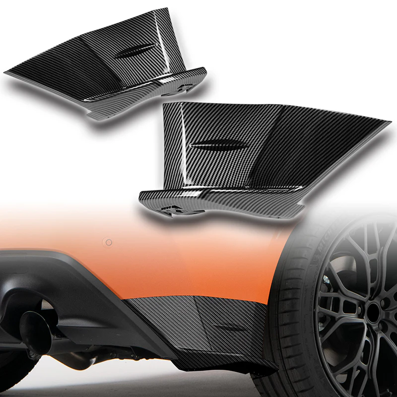 For 2022-2024 Subaru BRZ / Toyota GR86 ST-Style Carbon Look Rear Bumper Lip Apron 2PCS - Image 3
