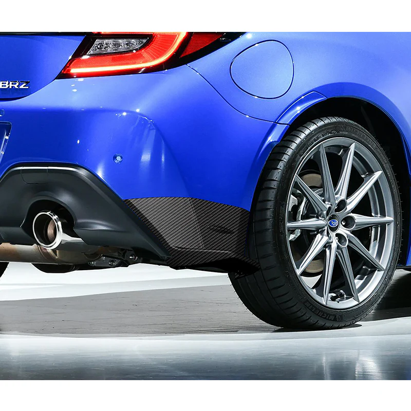 For 2022-2024 Subaru BRZ / Toyota GR86 ST-Style Carbon Look Rear Bumper Lip Apron 2PCS - Image 4
